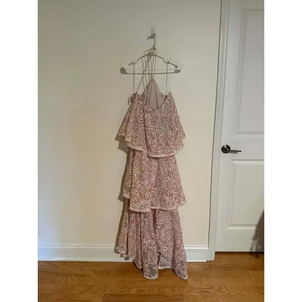 Elliott Valenica Tiered Halter Gown, NWT, Size M